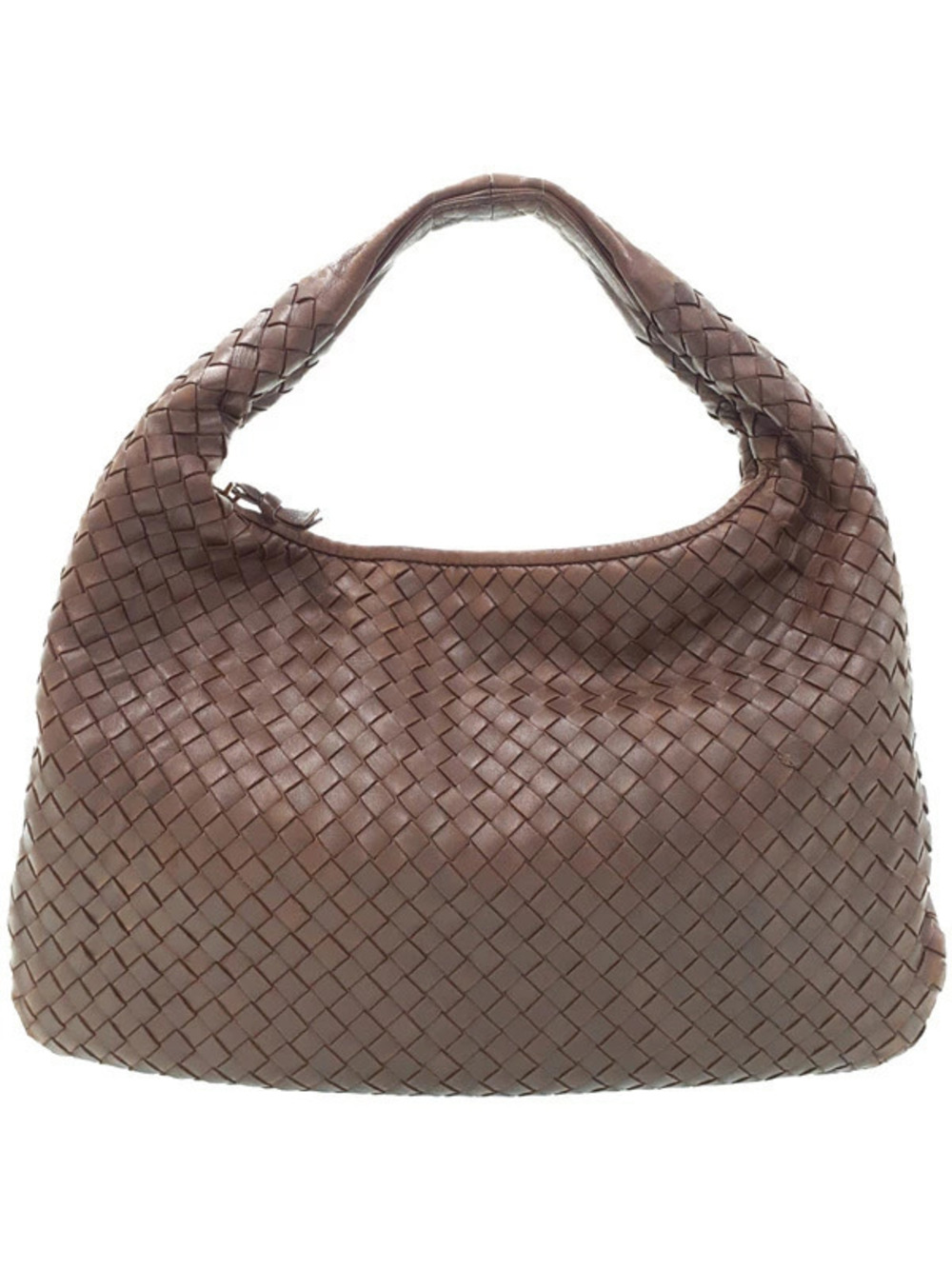 Bottega Veneta Intrecciato Veneta Hobo Bag brown woven nappa leather